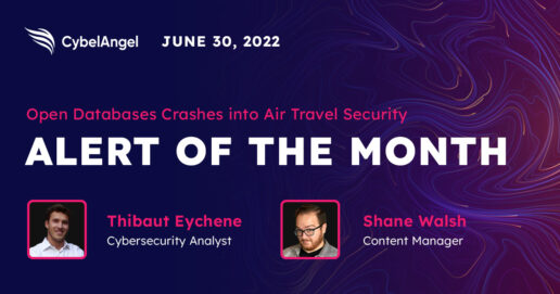 Alert of the Month – Open Databases Crash into Air Travel Security