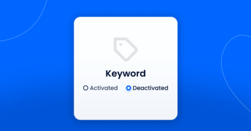Reduce Noise with Keyword deactivation