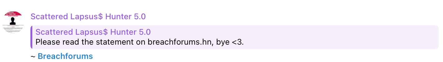 Spider Text Message Scattered Spider: Farewell Messages Hint at Major Breaches