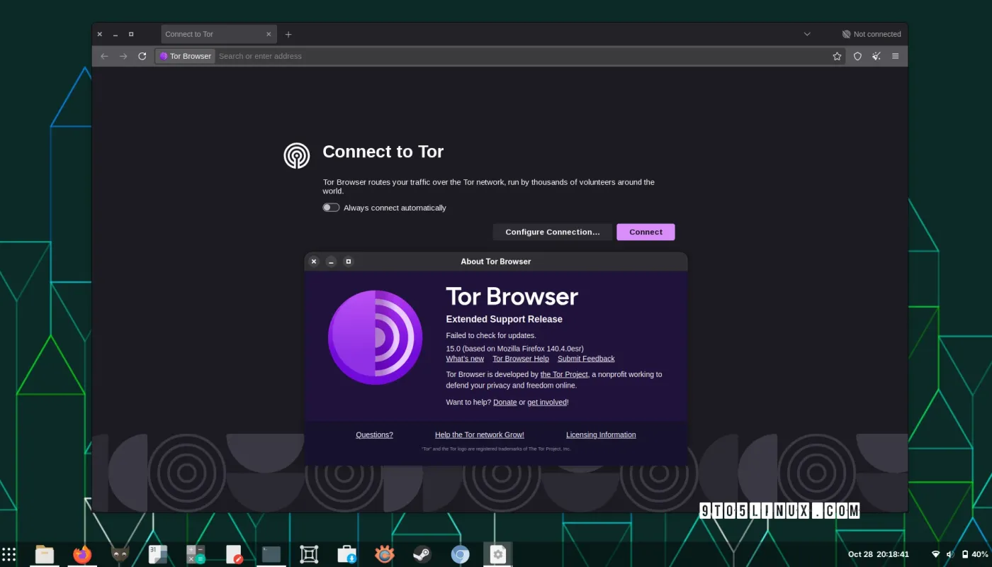 Dark web app